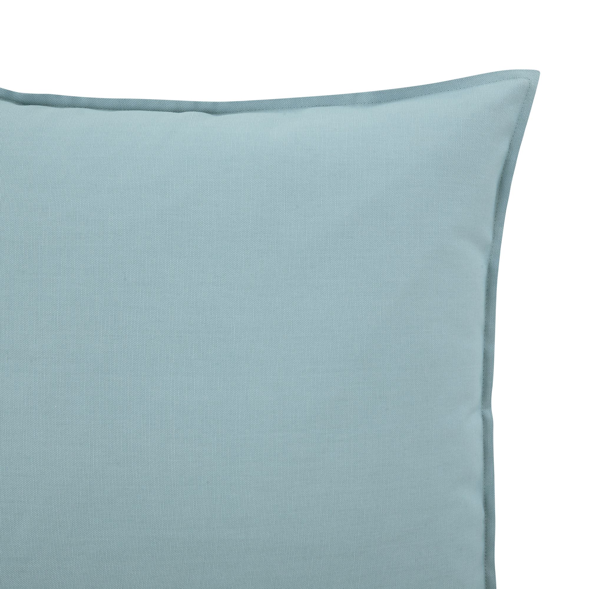GoodHome Hiva Blue Plain Indoor Cushion (L)45cm x (W)45cm