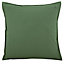 GoodHome Hiva Green Plain Indoor Cushion (L)60cm x (W)60cm