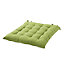 GoodHome Hiva Green Plain Seat pad (L)45cm x (W)45cm