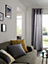 GoodHome Hiva Grey Plain Indoor Cushion (L)45cm x (W)45cm