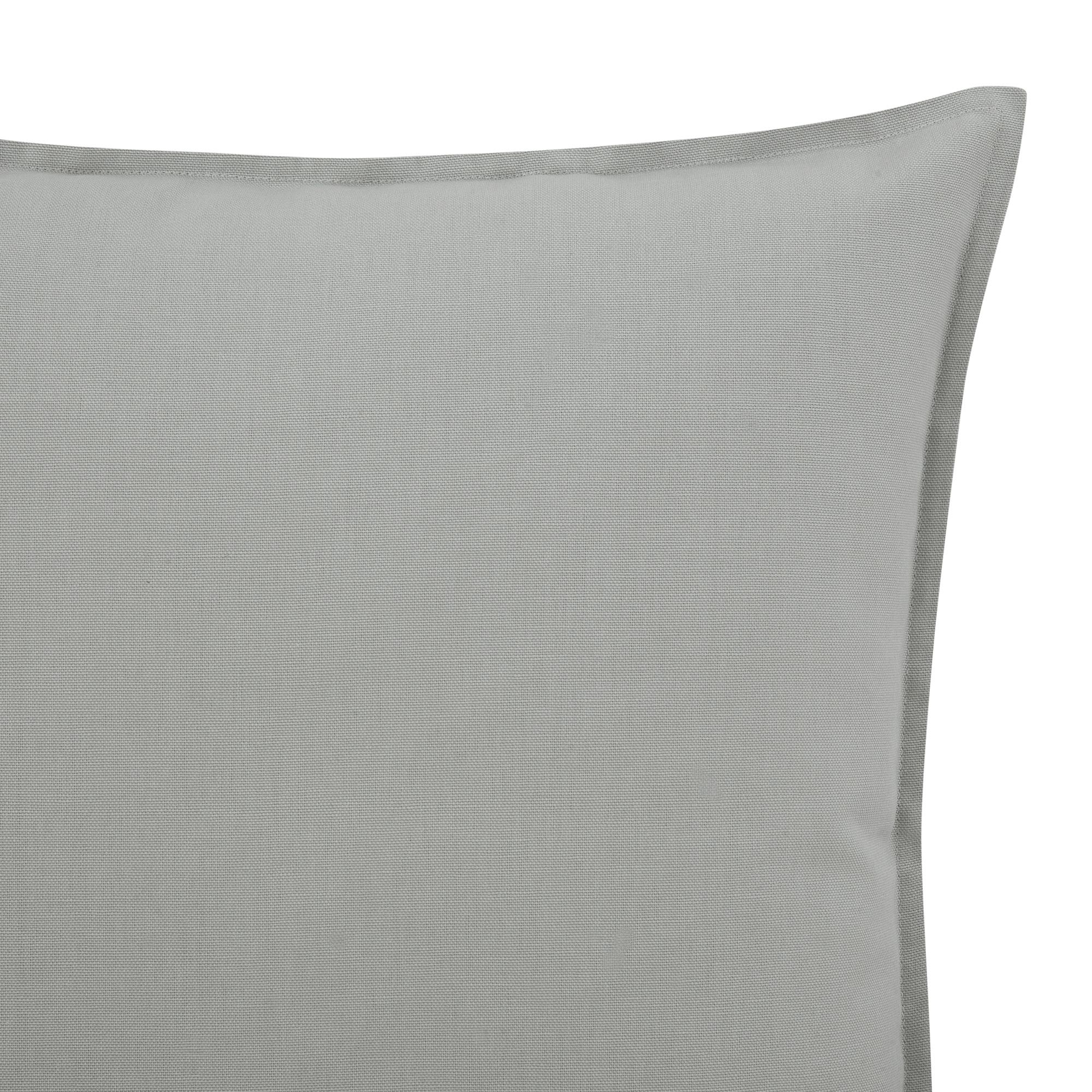 GoodHome Hiva Grey Plain Indoor Cushion (L)60cm x (W)60cm