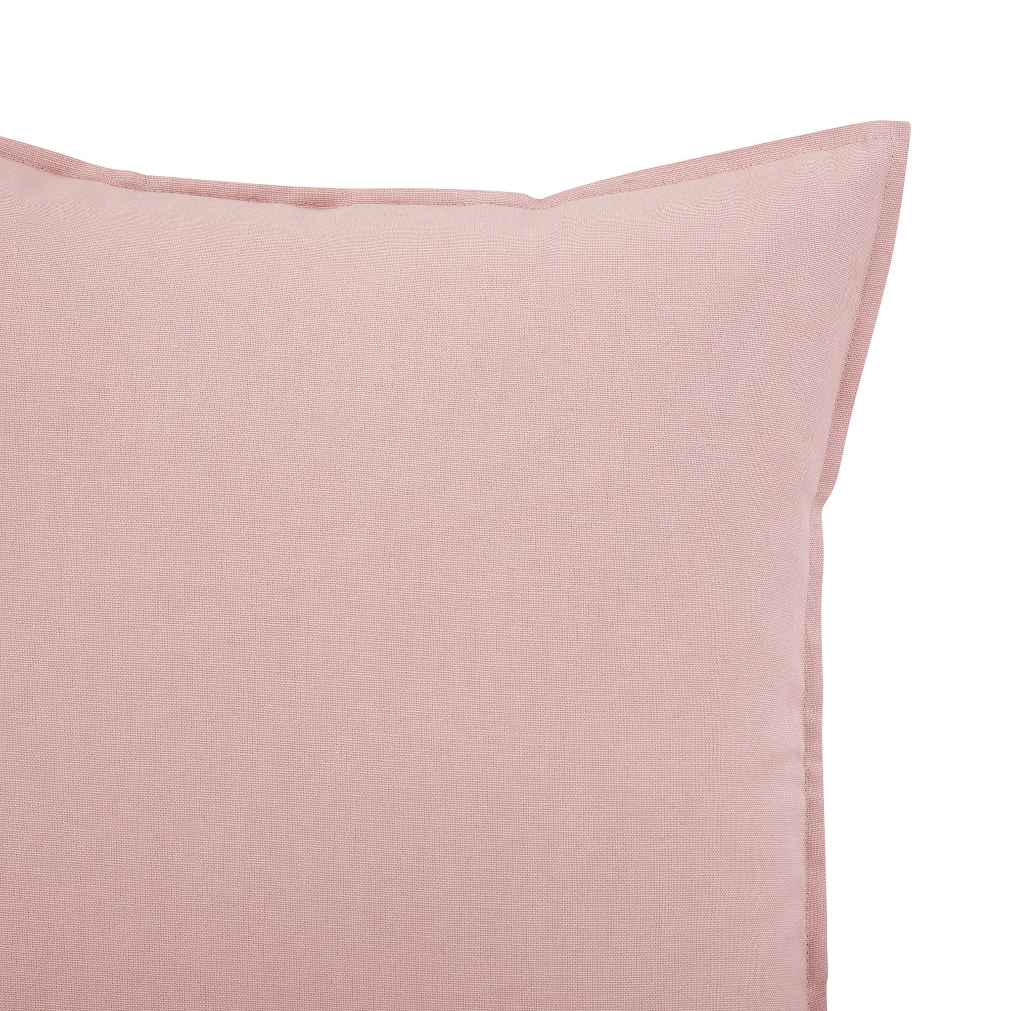 GoodHome Hiva Pink Plain Indoor Cushion (L)45cm x (W)45cm