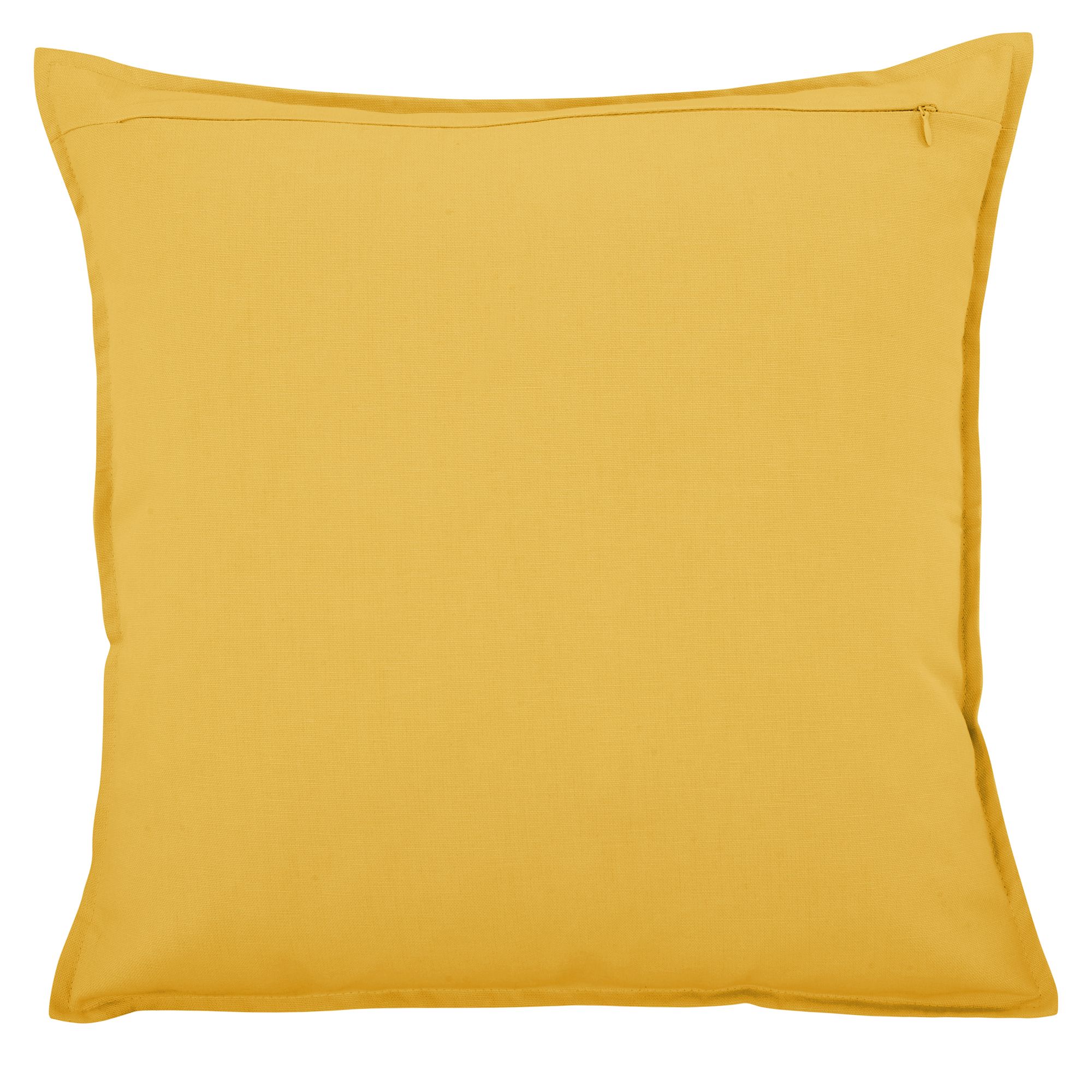 GoodHome Hiva Yellow Plain Indoor Cushion (L)60cm x (W)60cm