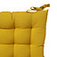 GoodHome Hiva Yellow Plain Seat pad (L)45cm x (W)45cm