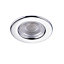 GoodHome Hodgkin Chrome effect Fixed LED Fire-rated Neutral white Downlight IP65