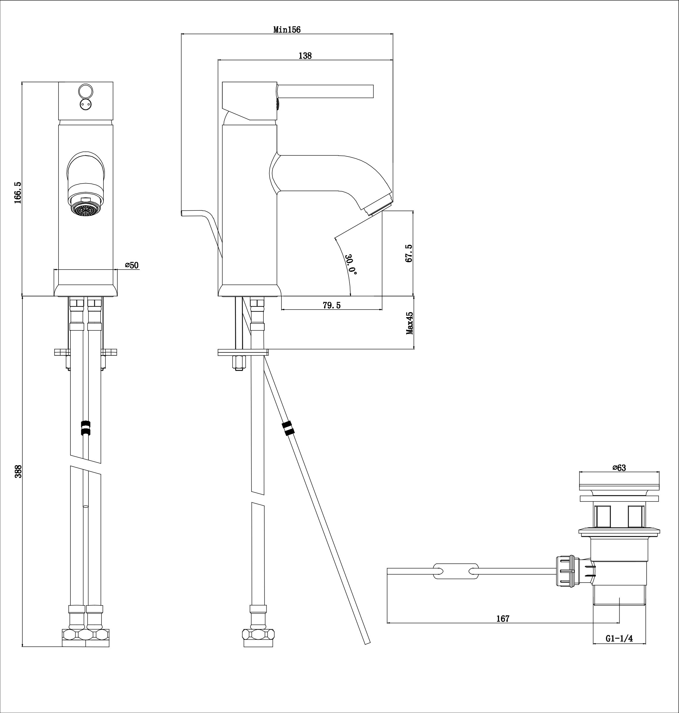 GoodHome Hoffell Basin Mono mixer Tap