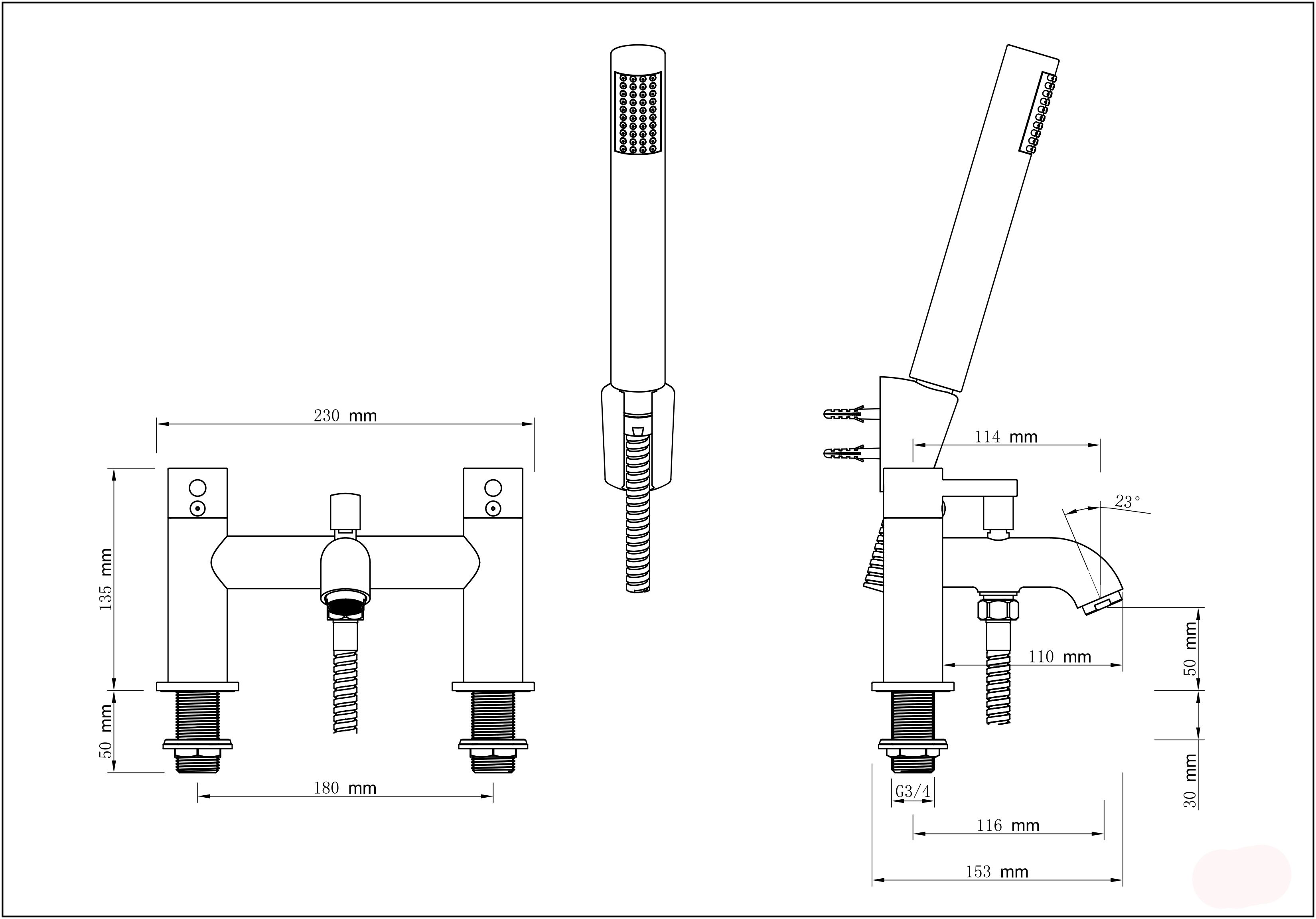 GoodHome Hoffell Shower mixer Tap
