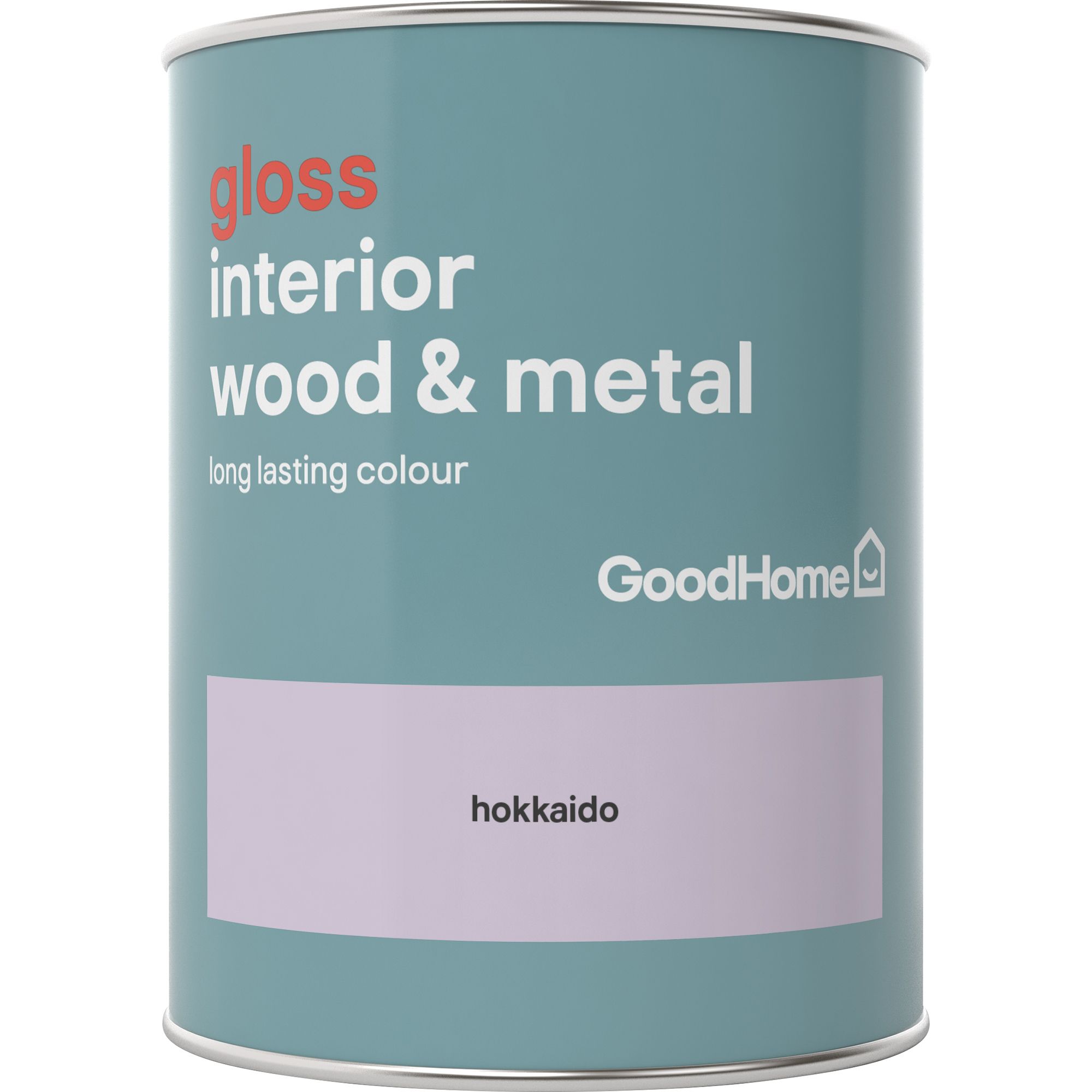 GoodHome Hokkaido Gloss Metal & wood paint, 750ml
