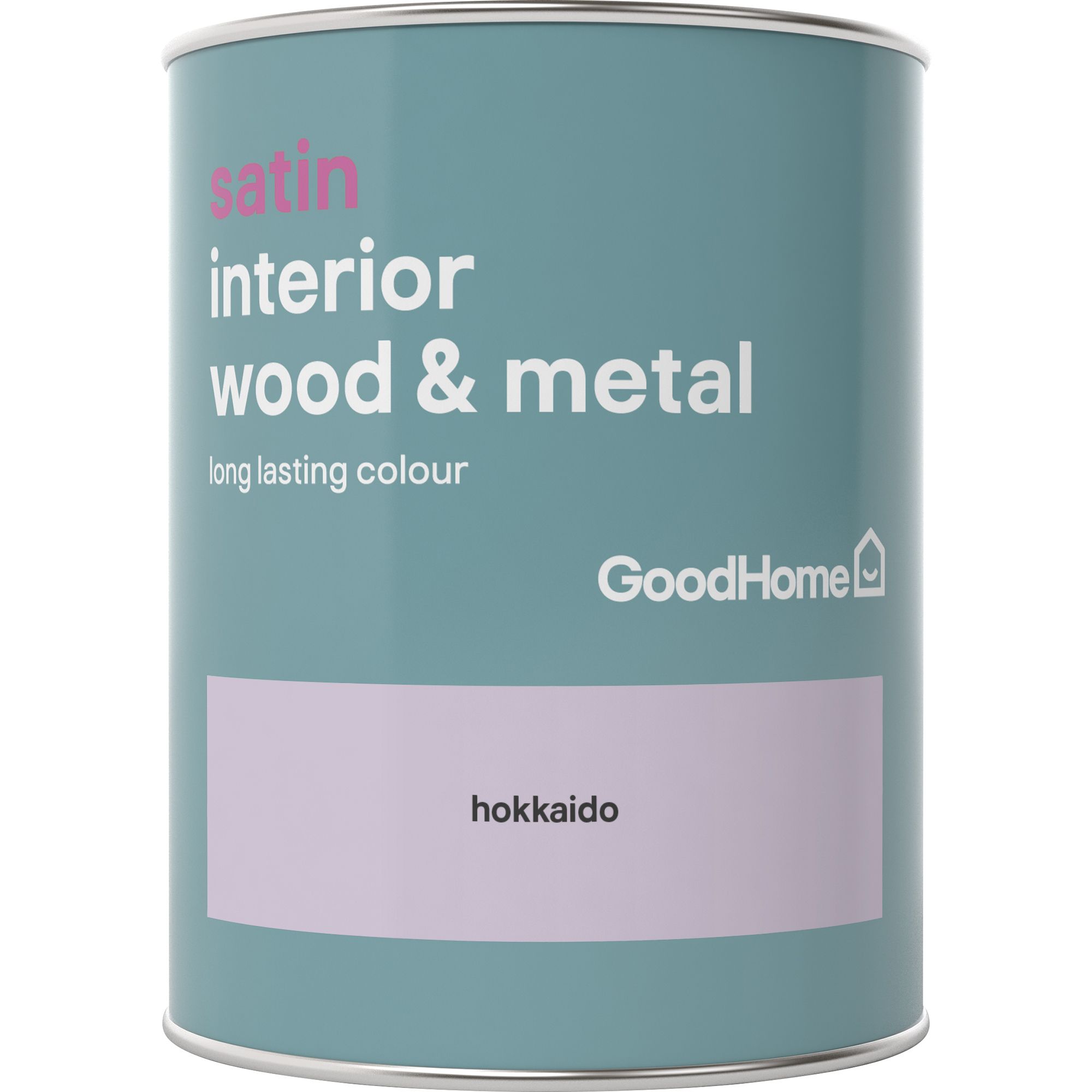 GoodHome Hokkaido Satin Metal & wood paint, 750ml
