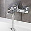 GoodHome Hopa Chrome Wall-mounted Ceramic Shower mixer Tap