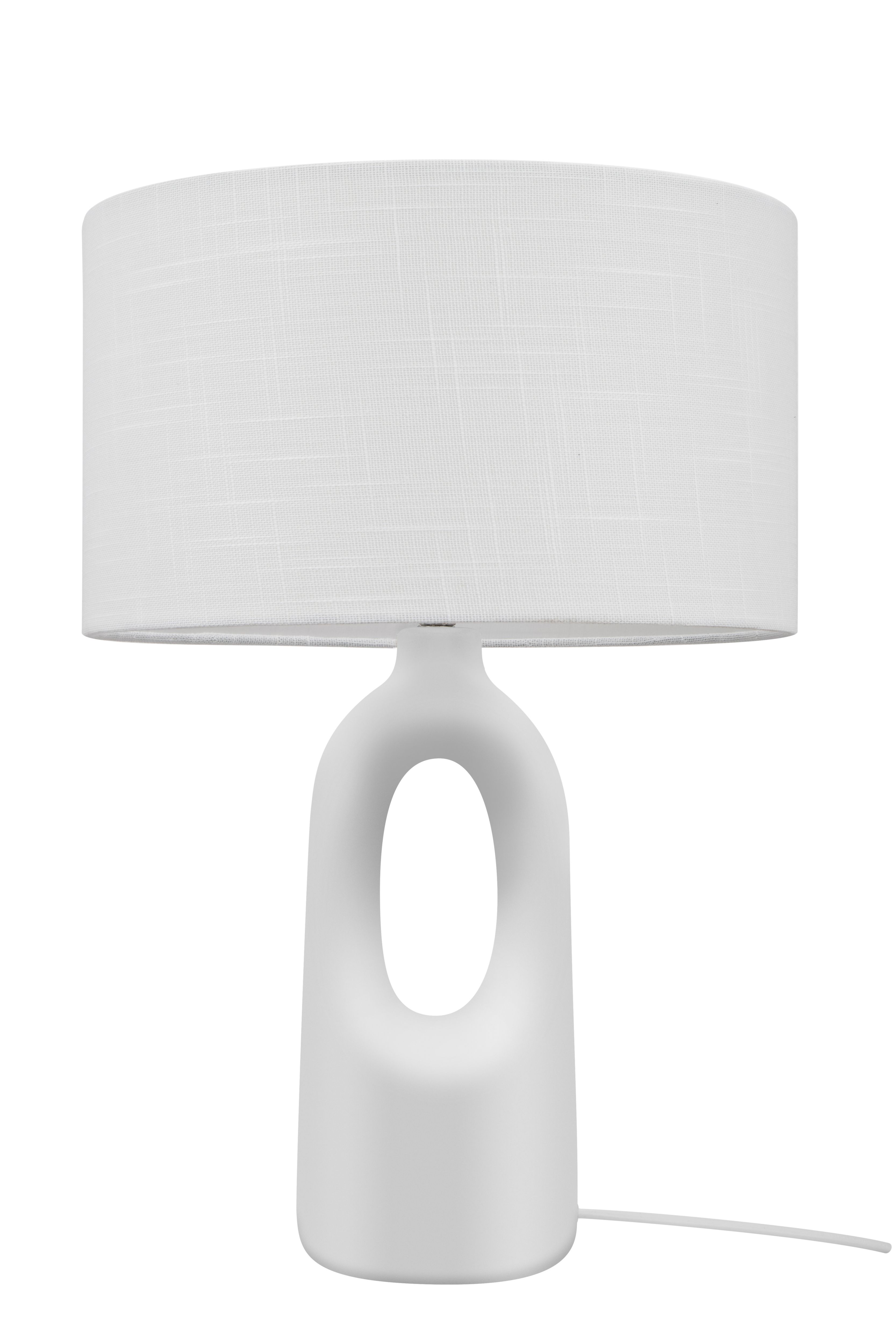 GoodHome Horley Cream Straight Table lamp