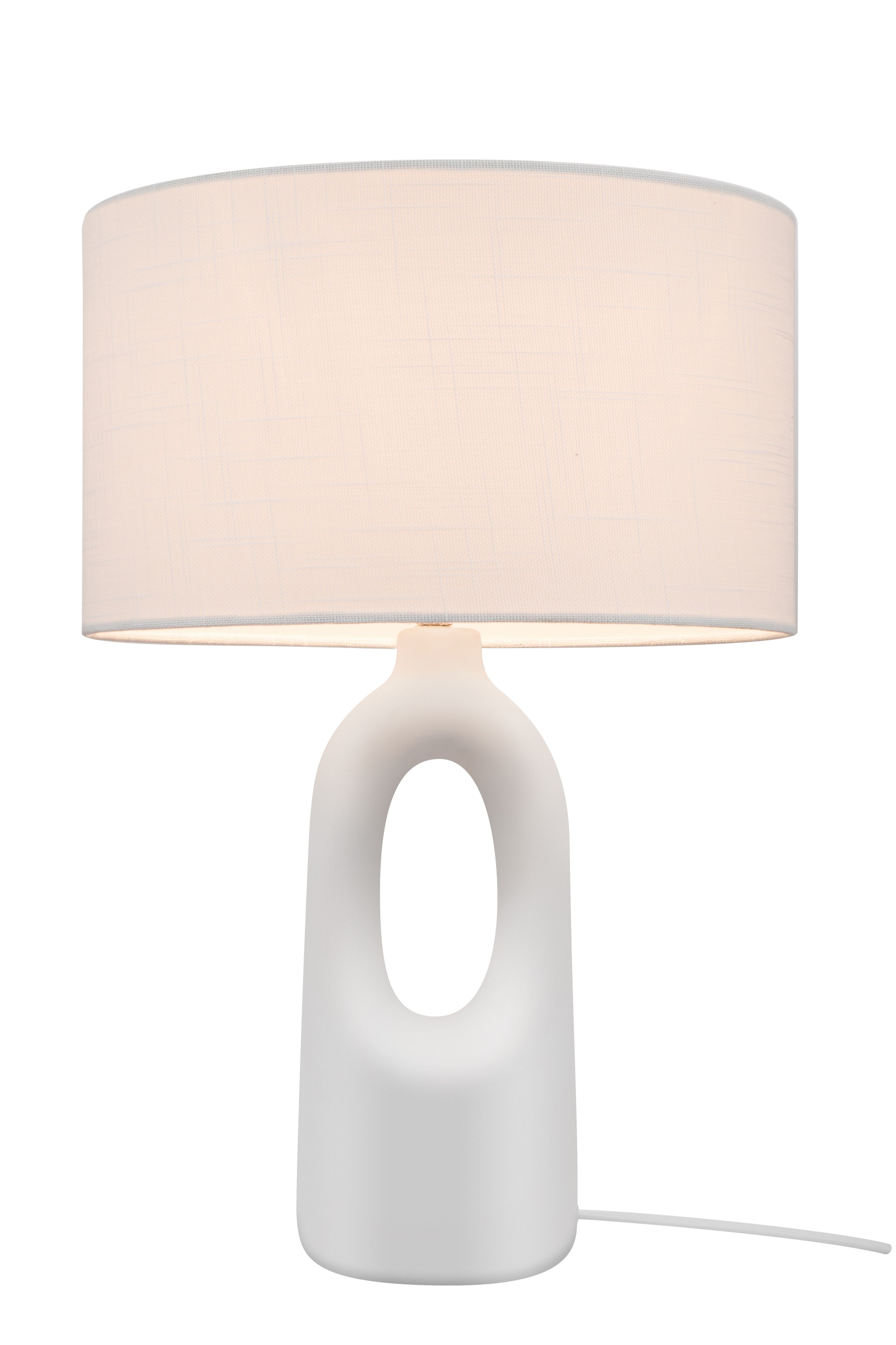 GoodHome Horley Cream Straight Table lamp