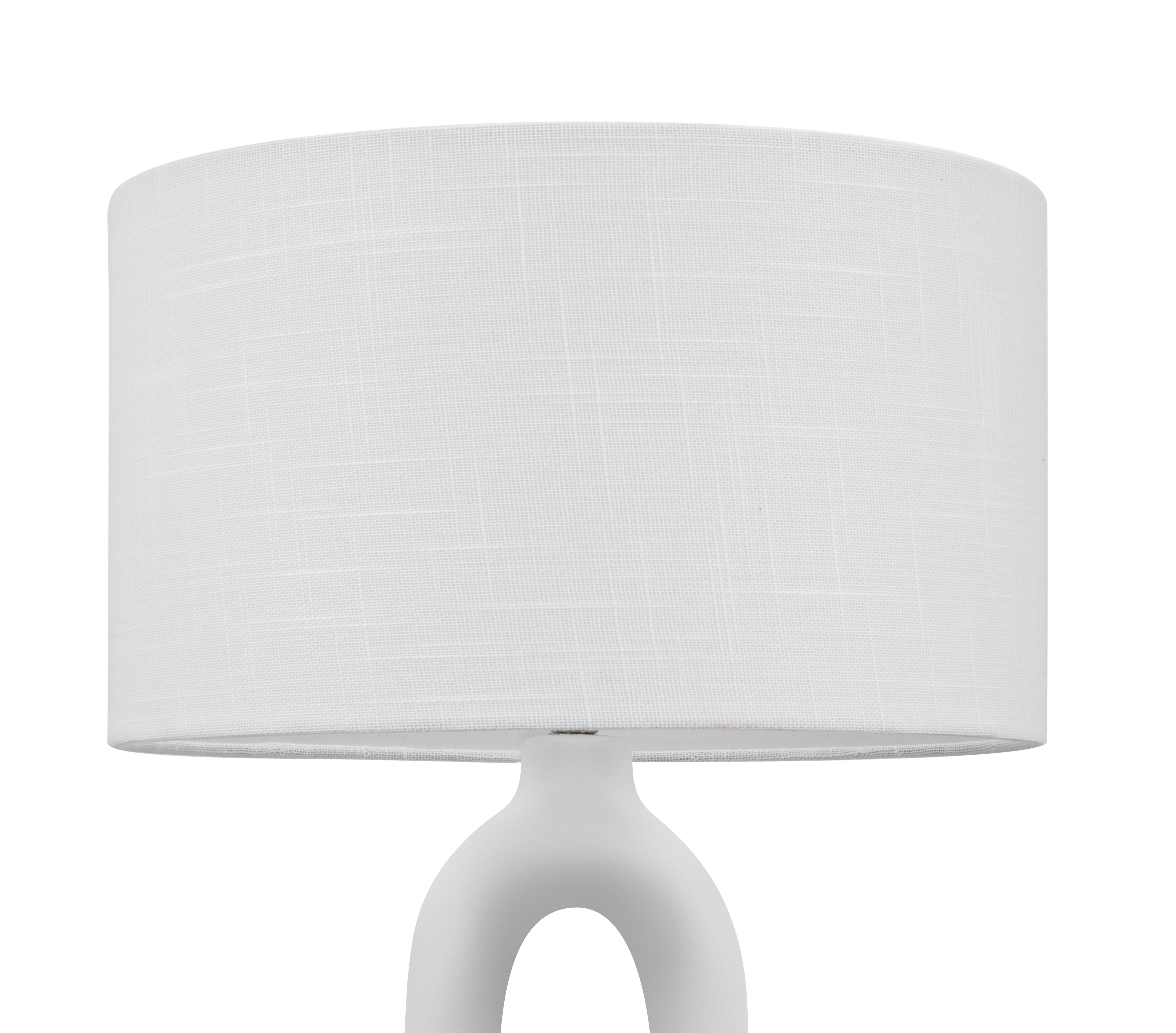 GoodHome Horley Cream Straight Table lamp