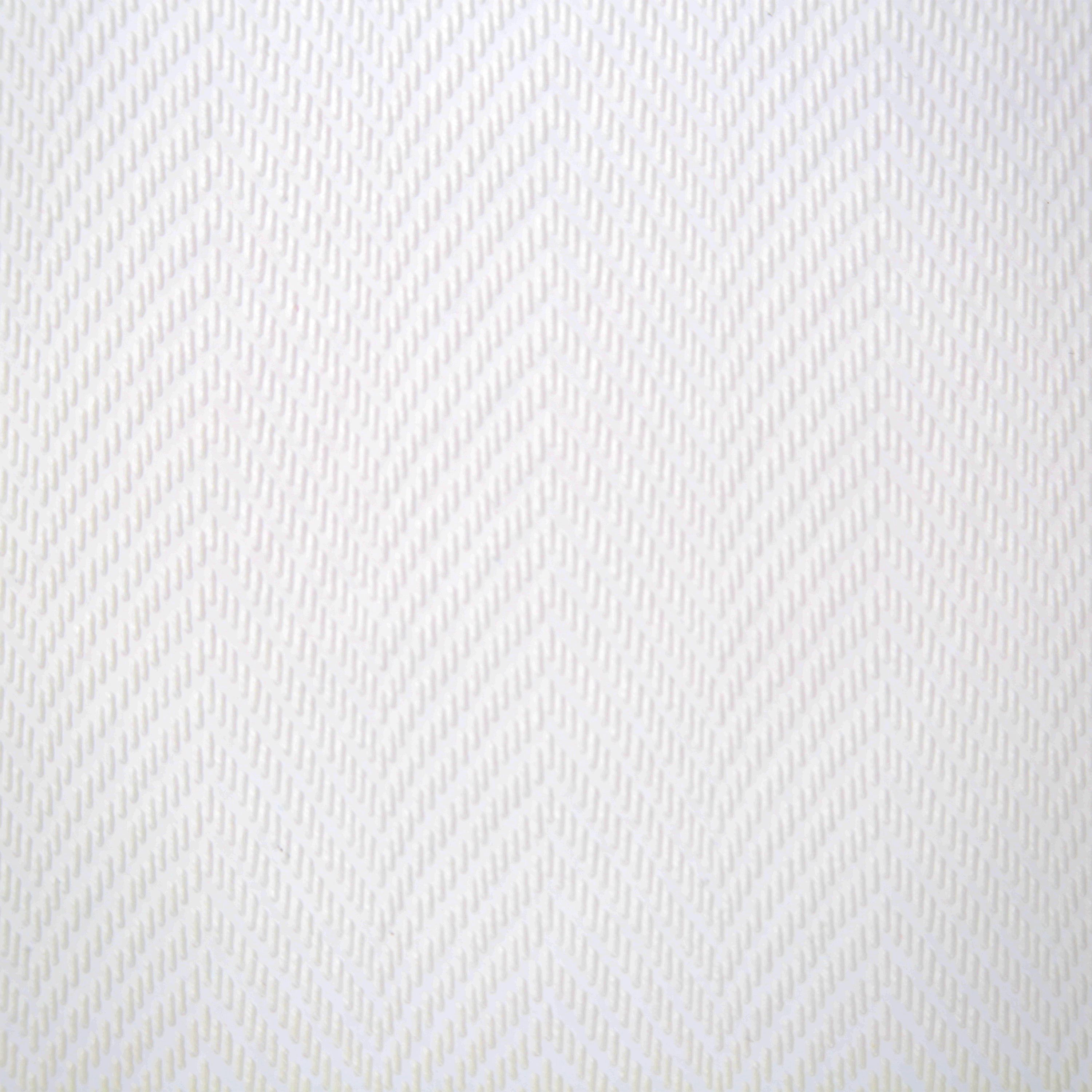 GoodHome Hura White Chevron Ridged effect Textured Wallpaper Sample