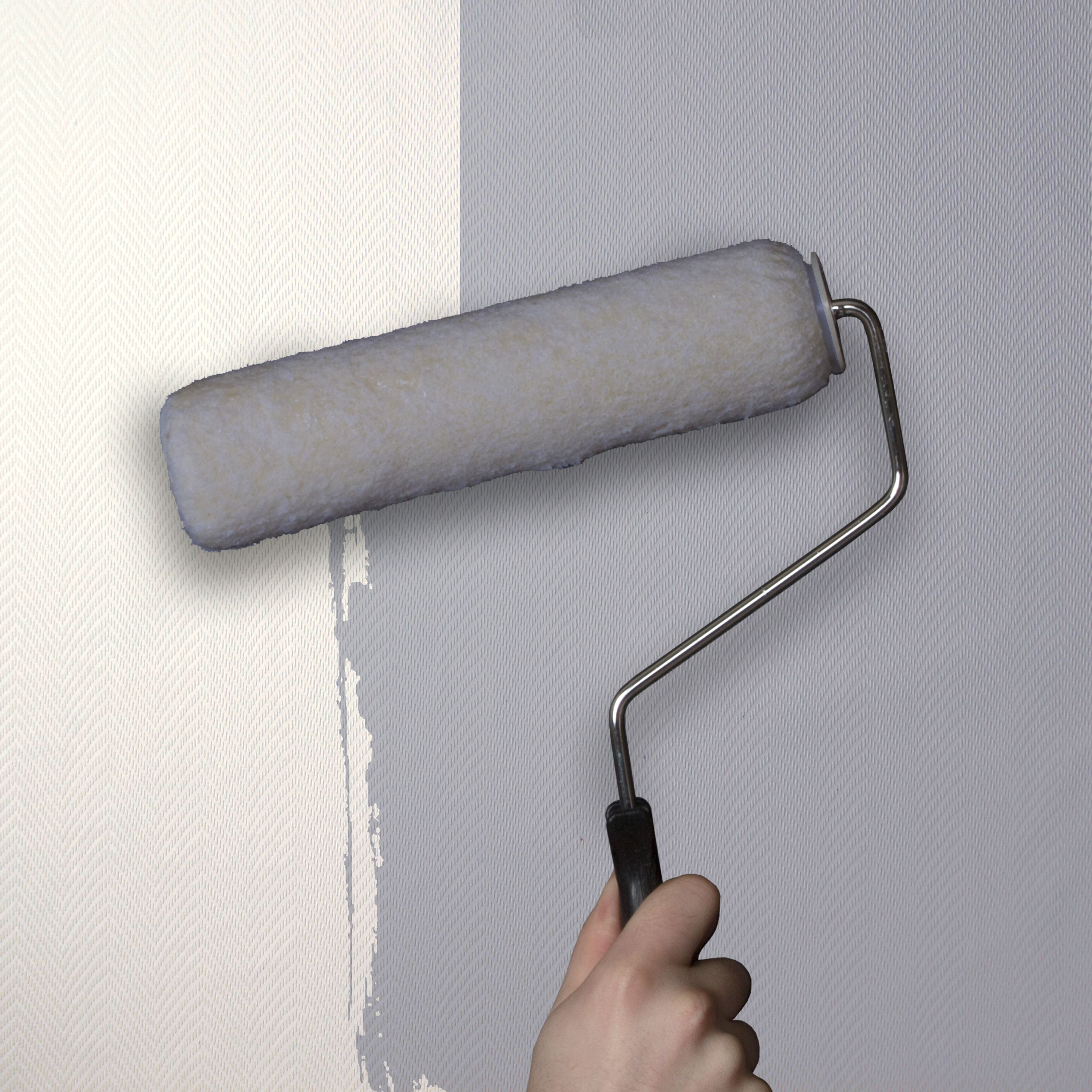 GoodHome Hura White Ridged effect Chevron Textured Wallpaper Sample