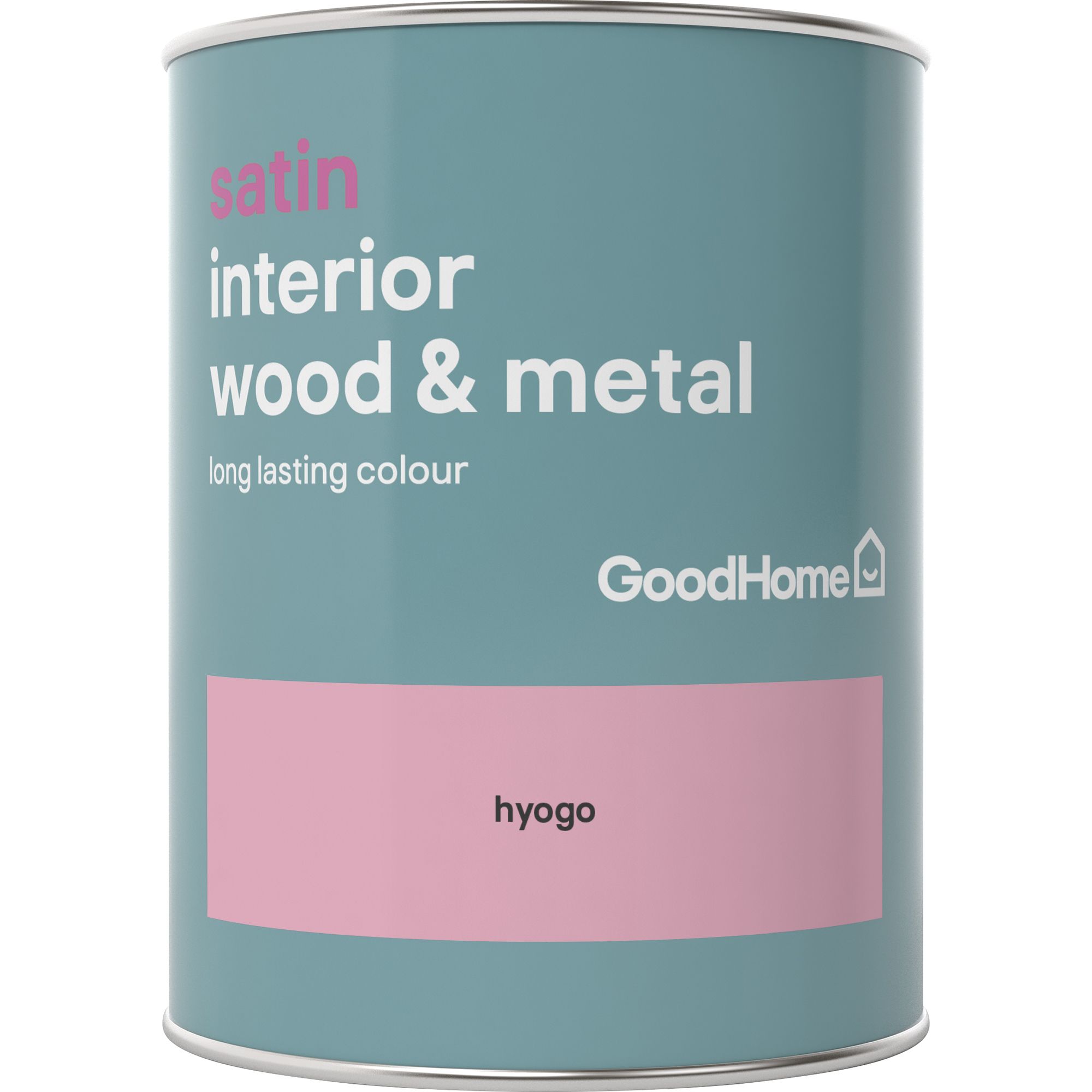 GoodHome Hyogo Satin Metal & wood paint, 750ml