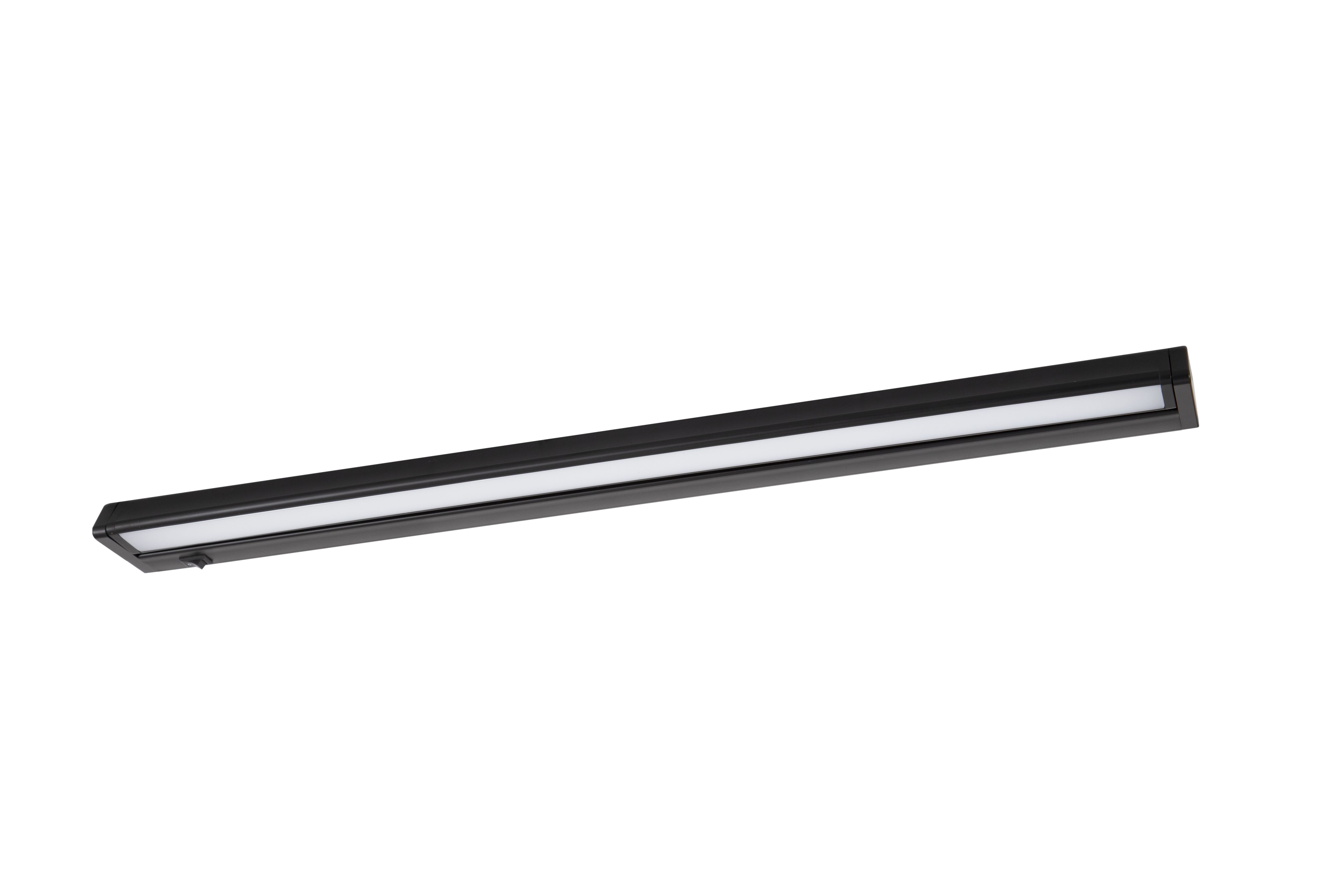 GoodHome Idonie Black Mains-powered LED Warm white & neutral white Under cabinet light IP20 (L)559mm (W)30mm