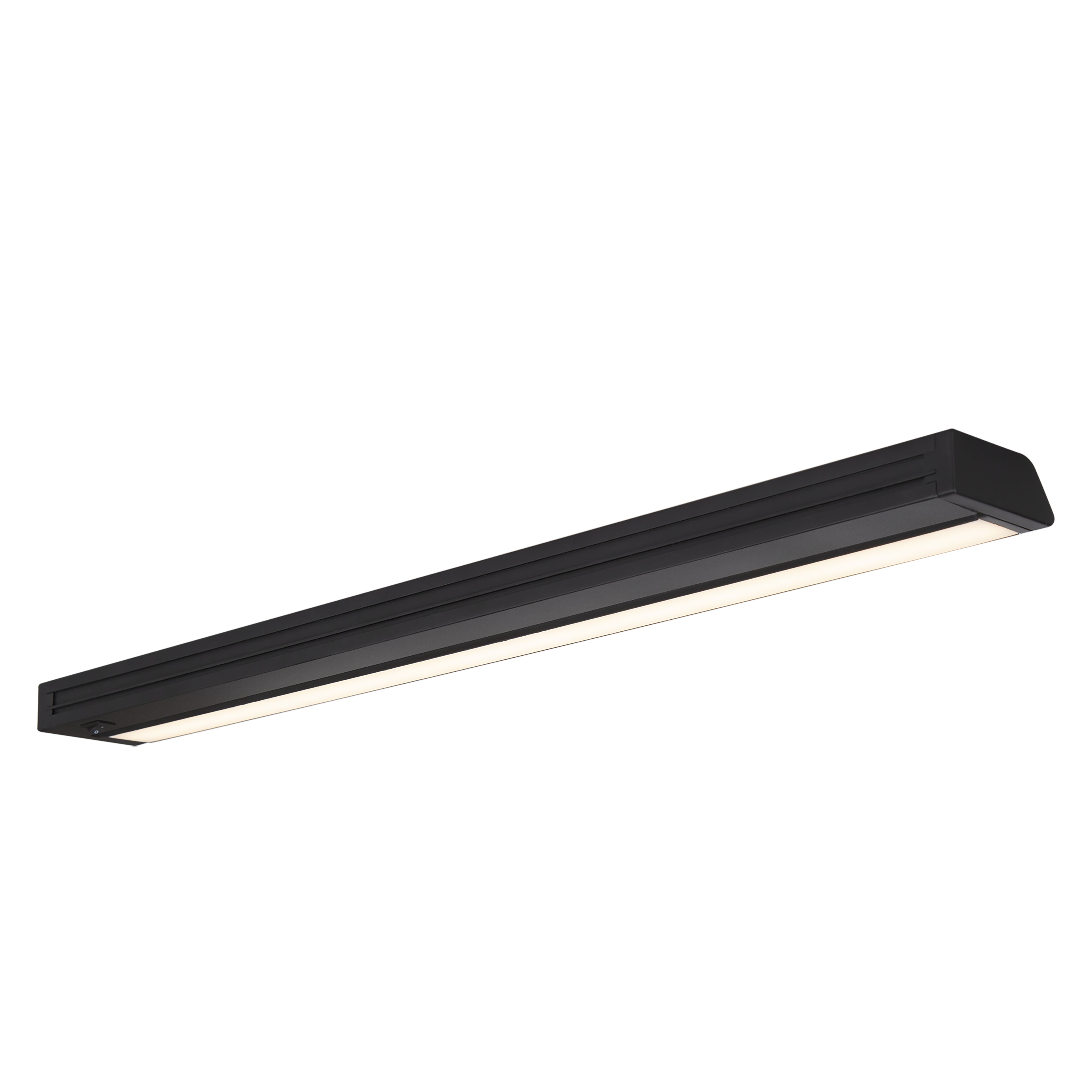 GoodHome Idonie Black Mains-powered LED Warm white & neutral white Under cabinet light IP20 (L)559mm (W)30mm