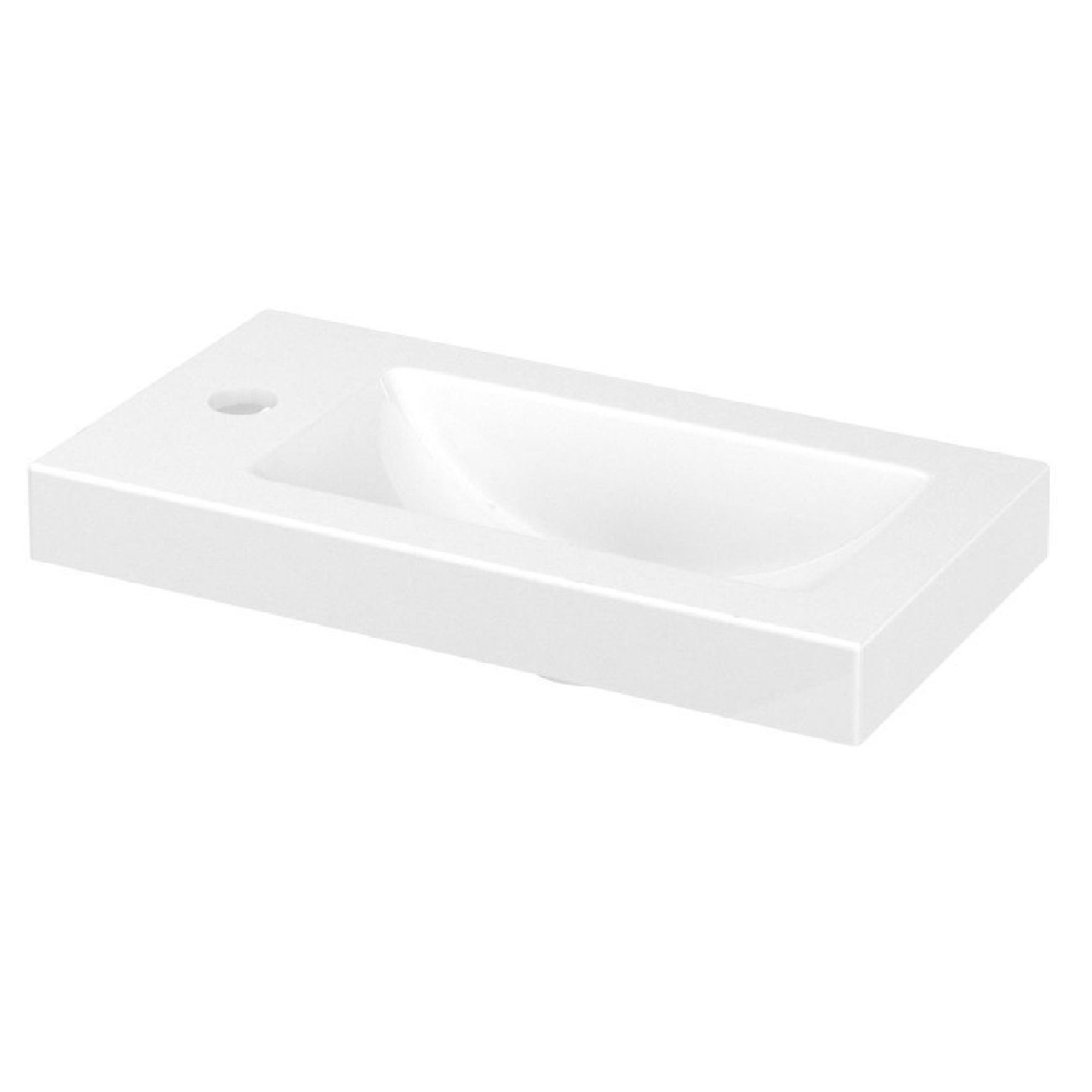 GoodHome Imandra & Beni Gloss White Freestanding Vanity unit & basin set (H)790mm