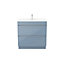 GoodHome Imandra Blue Freestanding Vanity unit & basin set (W)804mm