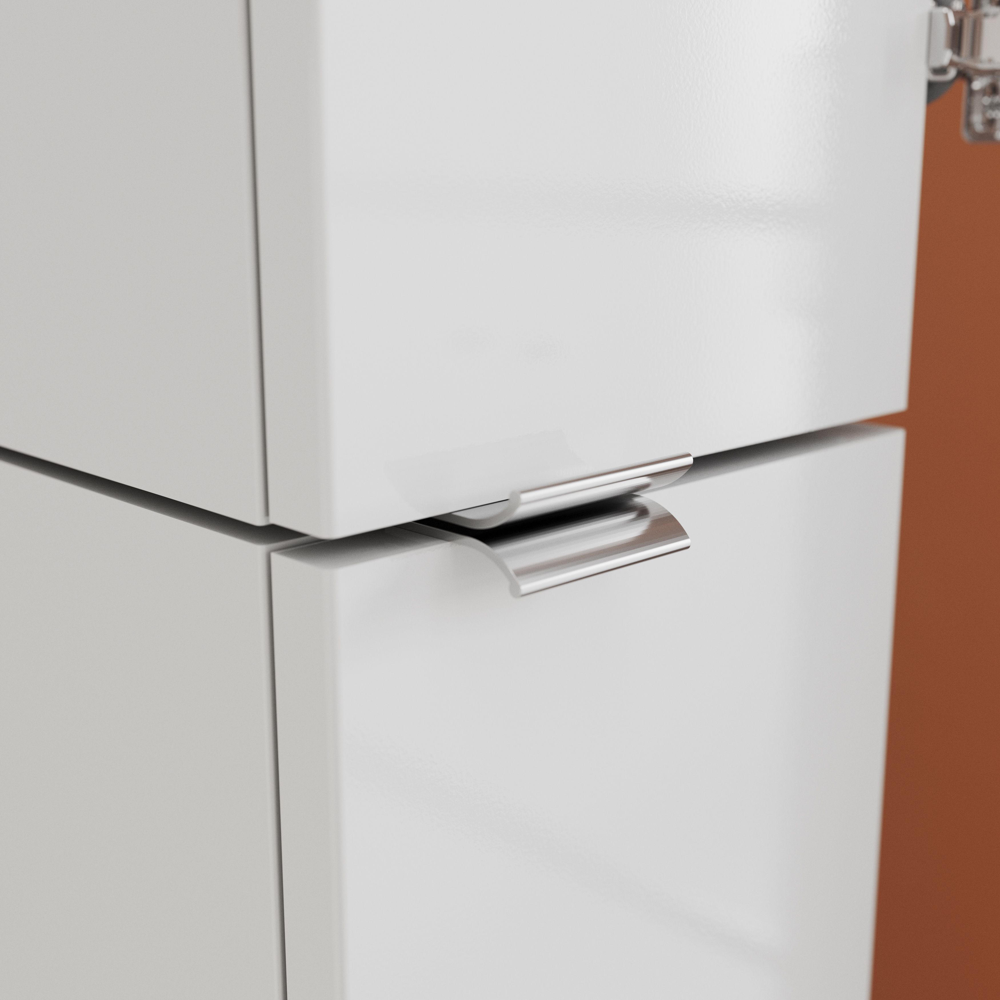 GoodHome Imandra Chrome effect Bathroom Handle (L)50cm
