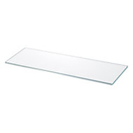 GoodHome Imandra Clear Glass Shelf, (L)275.5mm