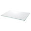 GoodHome Imandra Clear Glass Wall-mounted Bathroom Shelf, (L)558mm (D)320mm