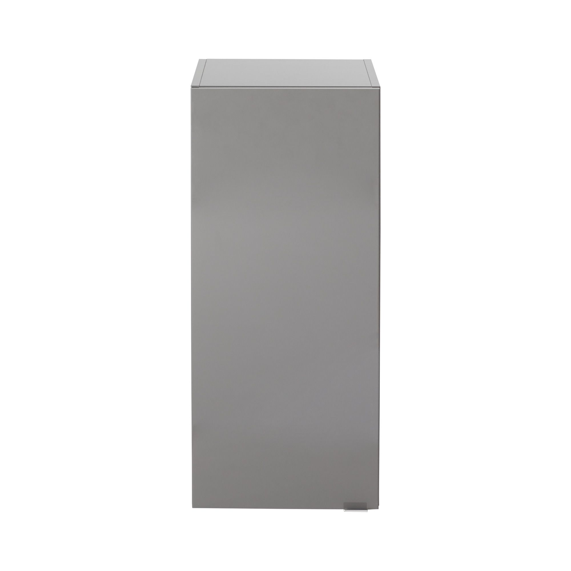 GoodHome Imandra Deep Gloss Anthracite Double Bathroom Wall cabinet Non-mirrored (H)90cm (W)4cm