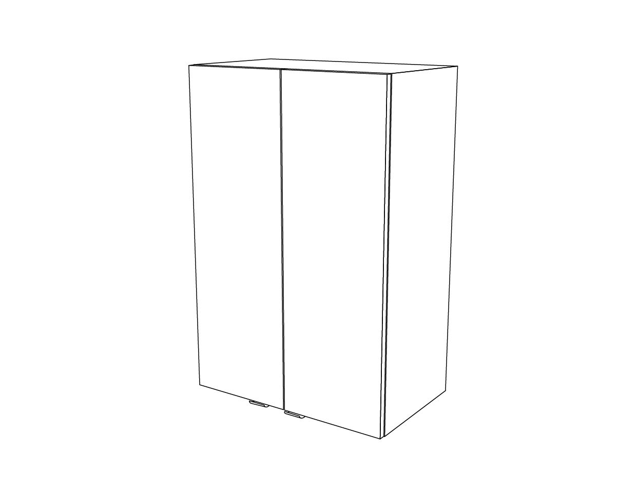 GoodHome Imandra Deep Gloss Grey Double Bathroom Wall cabinet (H)90cm (W)60cm