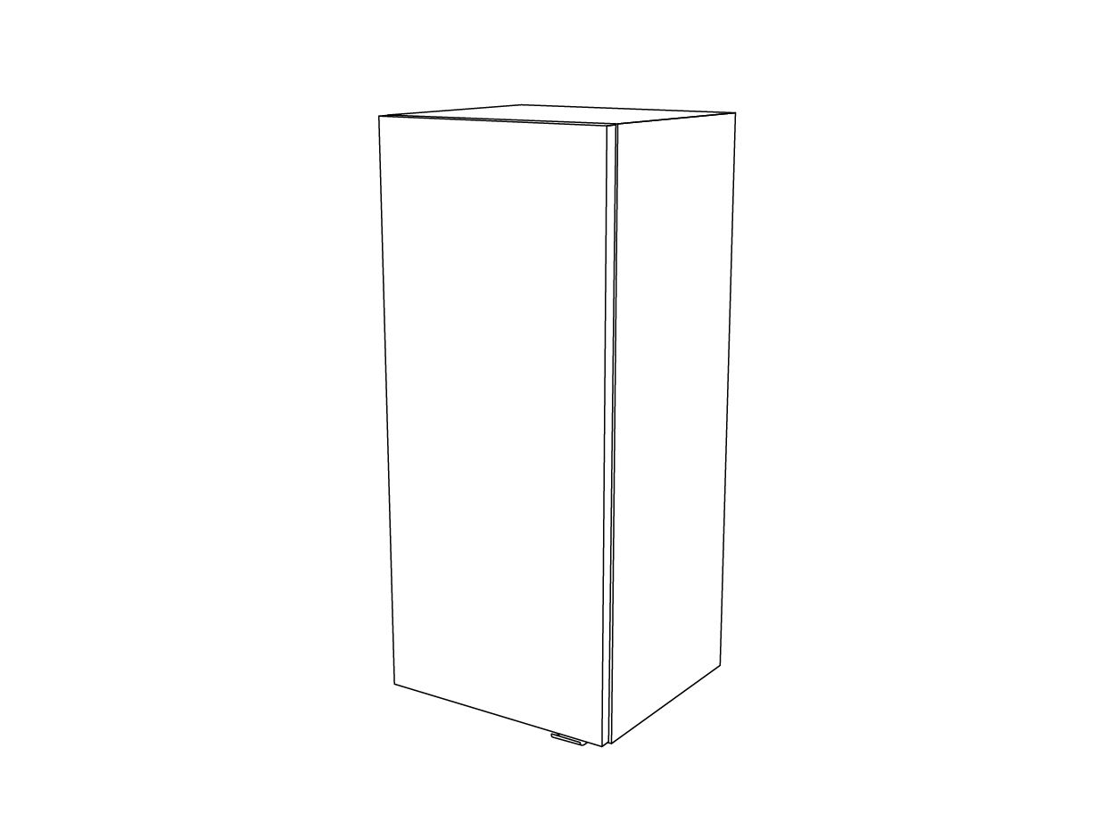 GoodHome Imandra Deep Gloss Grey Single Bathroom Wall cabinet (H)90cm (W)40cm