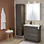 GoodHome Imandra Gloss Anthracite Bathroom Cabinet (H)82cm (W)80cm