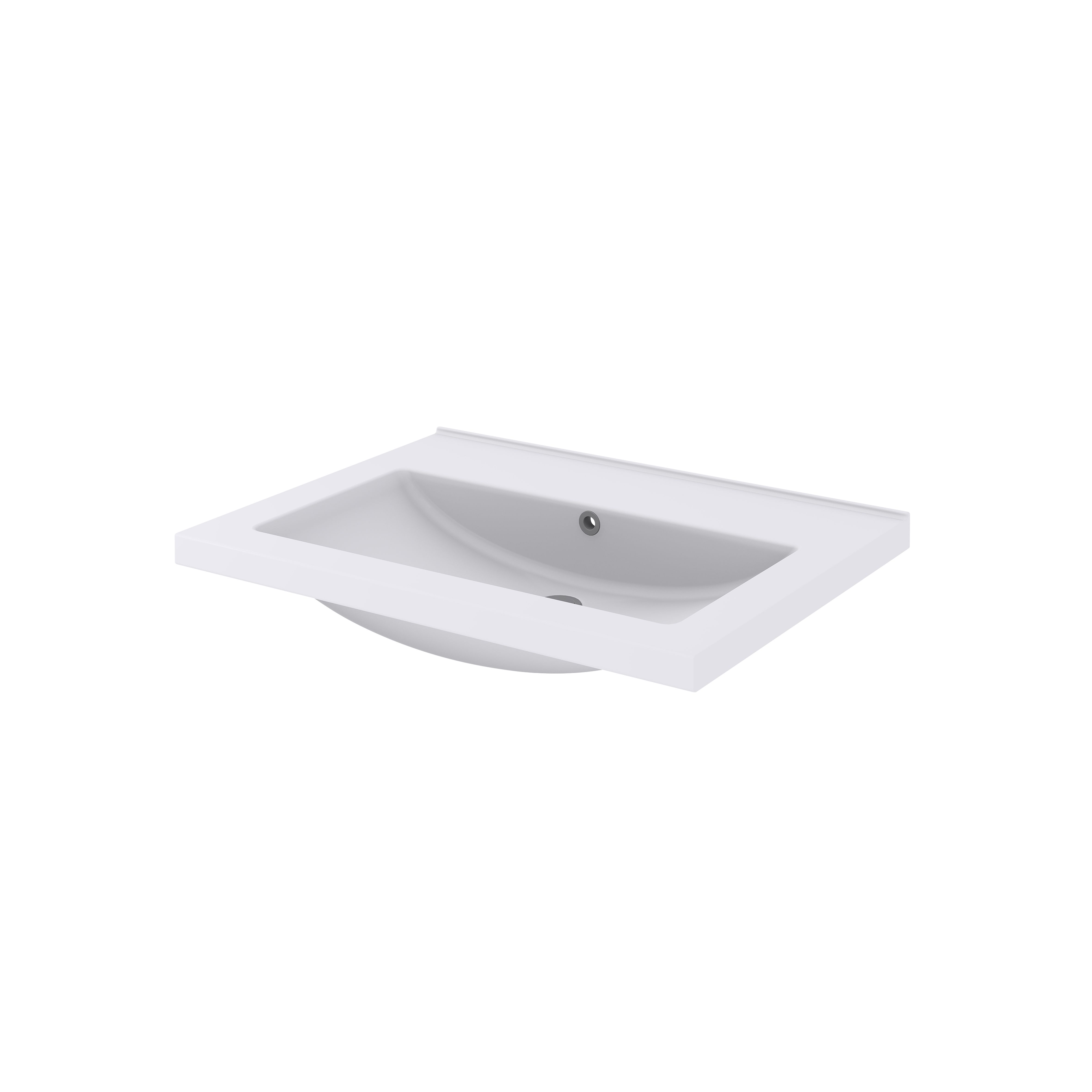 GoodHome Imandra Gloss Anthracite Freestanding Vanity unit & basin set (W)604mm (H)944mm
