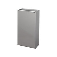 GoodHome Imandra Gloss Anthracite Single Freestanding Bathroom Cloakroom unit (W)440mm (H)790mm