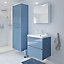 GoodHome Imandra Gloss Blue Deep Wall Cabinet (W)600mm (H)900mm