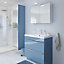 GoodHome Imandra Gloss Blue Wall-mounted Deep Mirrored Bathroom Cabinet (W)400mm (H)900mm