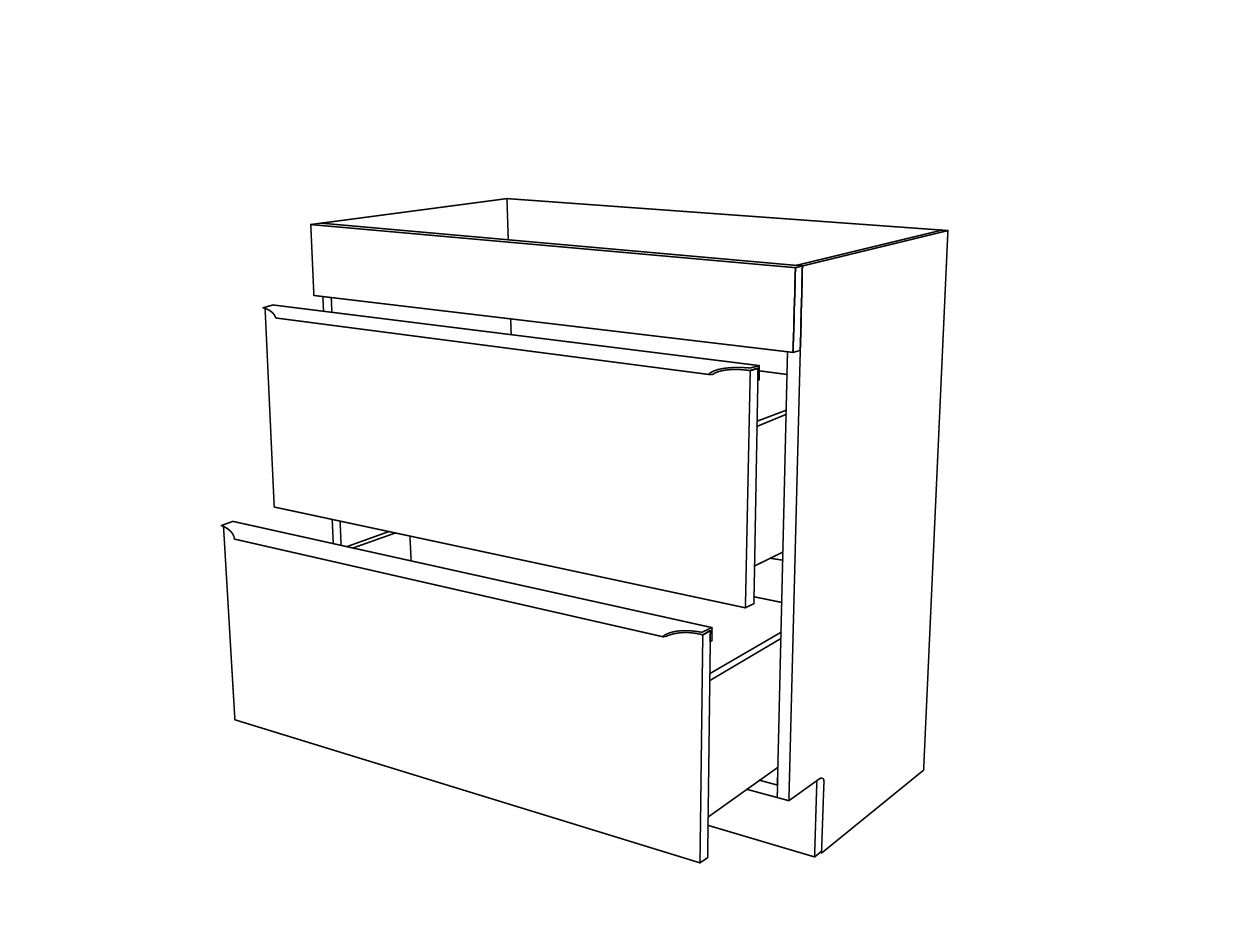 GoodHome Imandra Gloss Grey Bathroom Cabinet (H)82cm (W)80cm