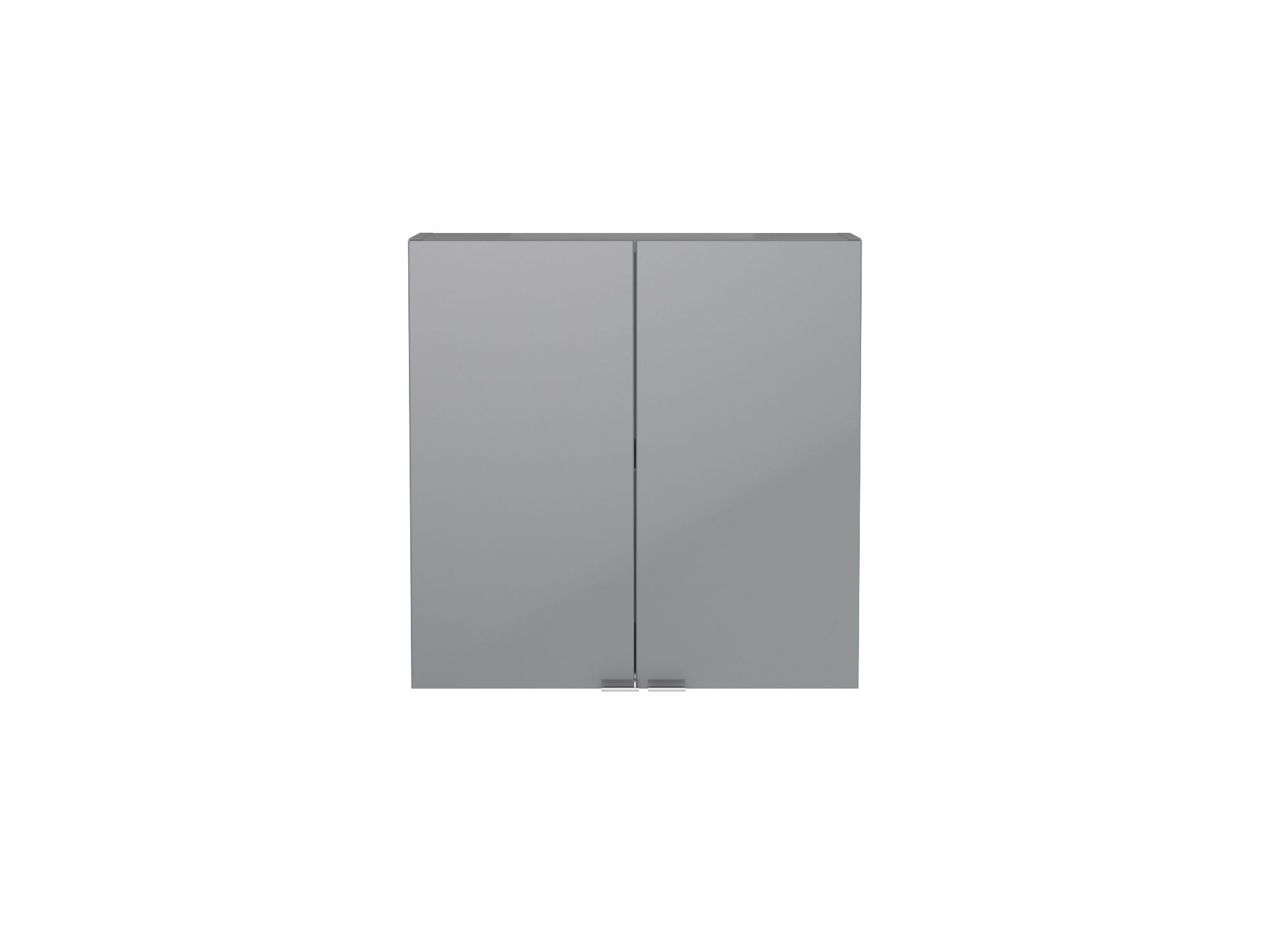 GoodHome Imandra Gloss Grey Double Bathroom Wall cabinet (H)60cm (W)60cm