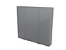 GoodHome Imandra Gloss Grey Wall Cabinet (W)1000mm (H)900mm
