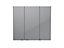GoodHome Imandra Gloss Grey Wall Cabinet (W)1000mm (H)900mm