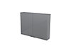 GoodHome Imandra Gloss Grey Wall Cabinet (W)800mm (H)600mm
