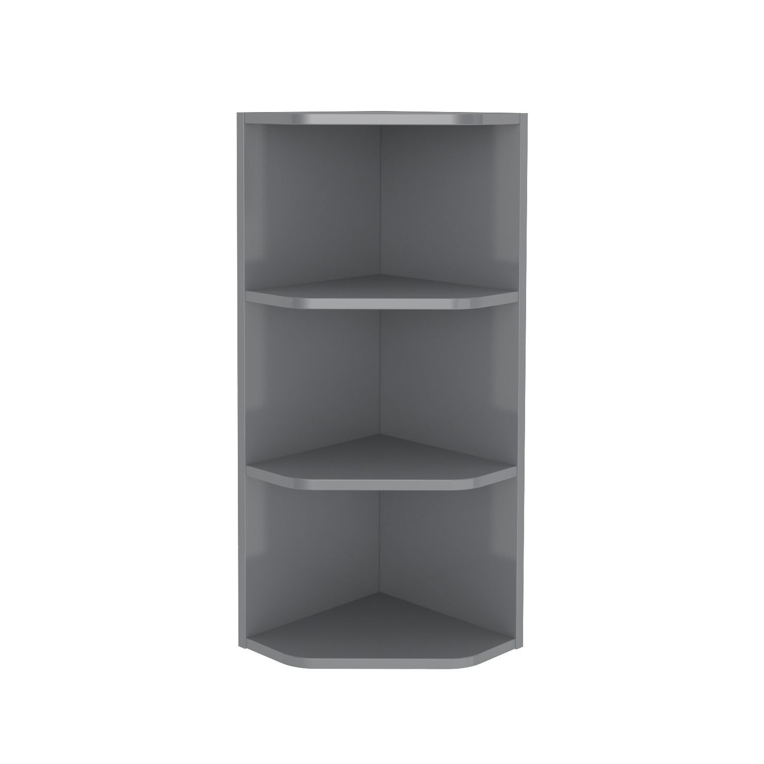 Grey corner outlet stand