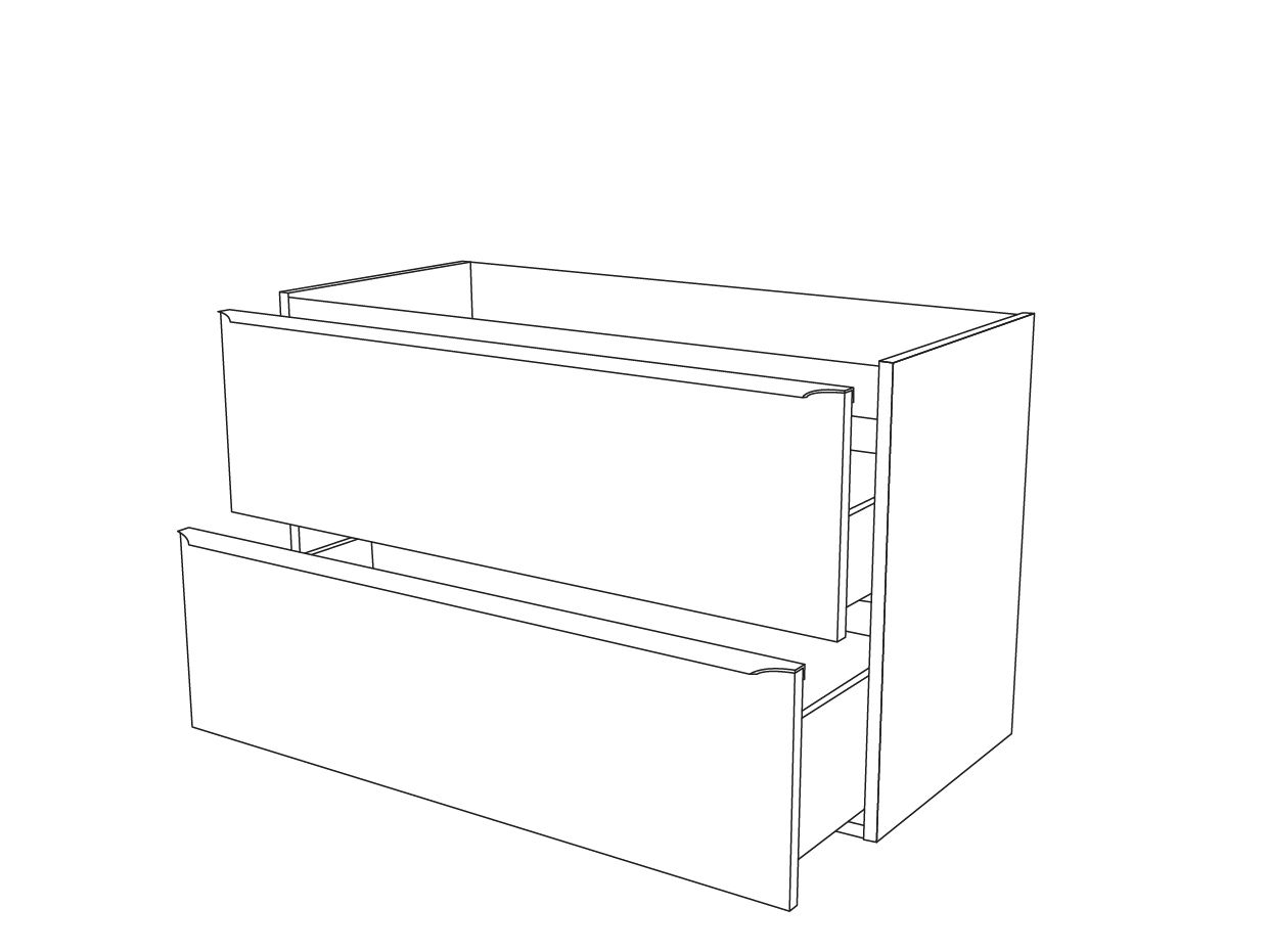 GoodHome Imandra Gloss Grey Wall-mounted Bathroom Vanity unit (H)60cm (W)100cm