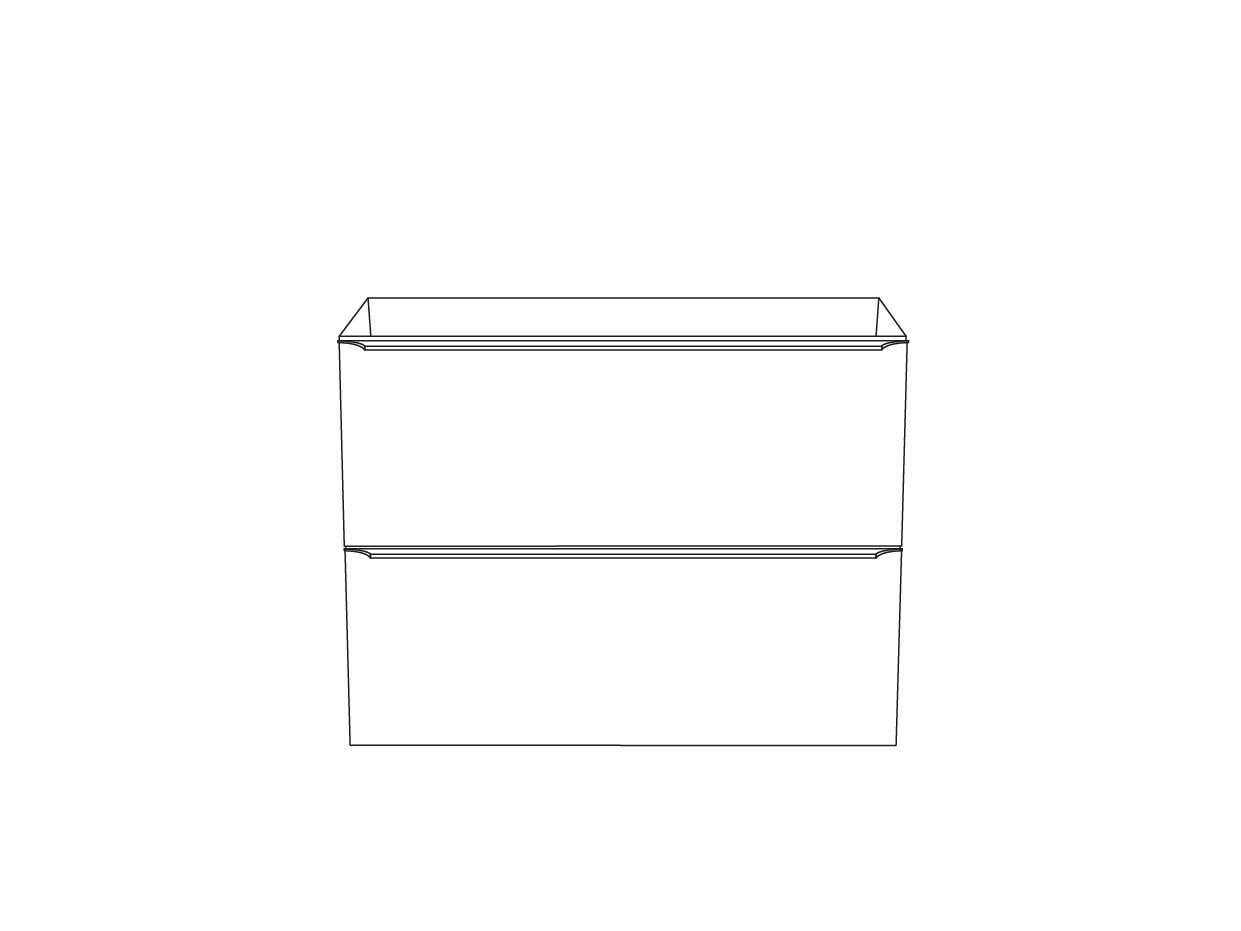 GoodHome Imandra Gloss Grey Wall-mounted Bathroom Vanity unit (H)60cm (W)80cm