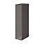 GoodHome Imandra Gloss Warm grey Single Deep Wall cabinet (W)200mm (H)900mm