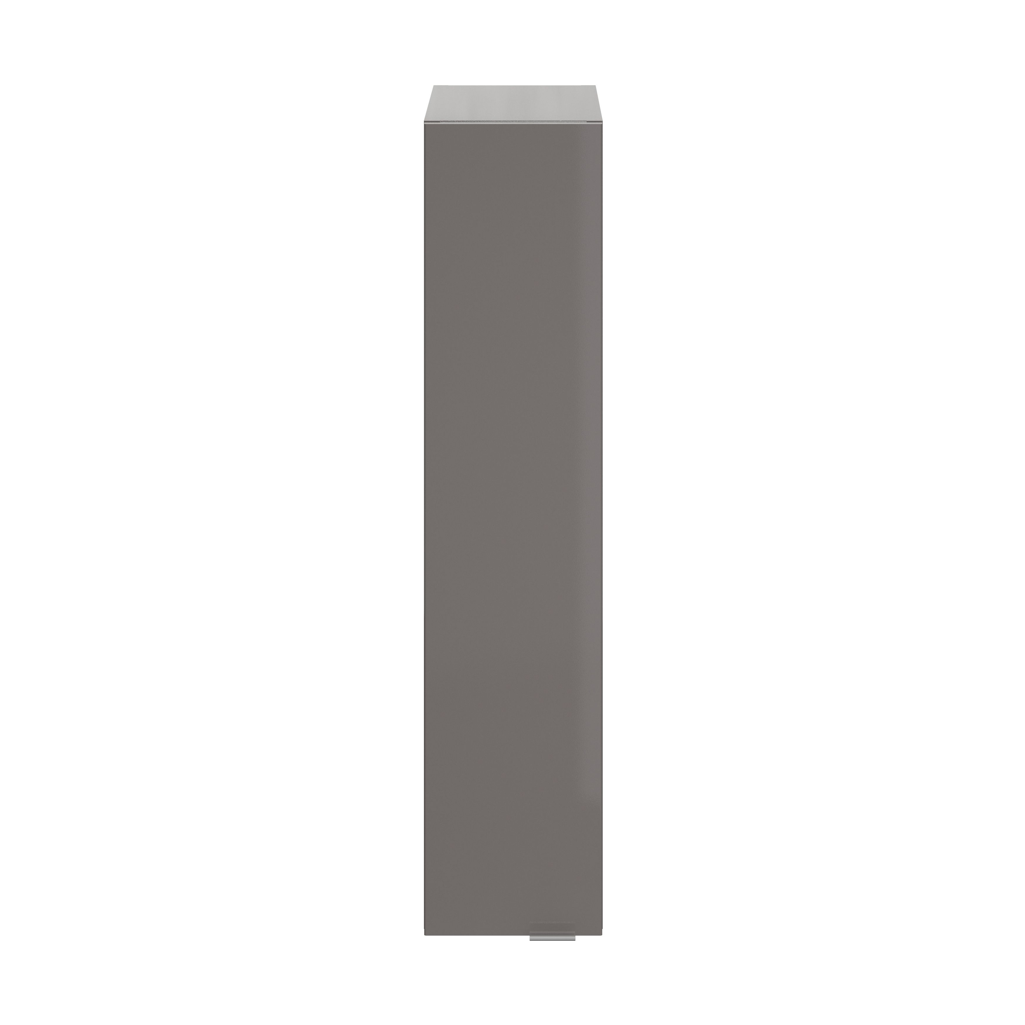 GoodHome Imandra Gloss Warm grey Single Deep Wall cabinet (W)200mm (H)900mm