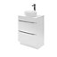 GoodHome Imandra Gloss White Bathroom Cabinet (H)82cm (W)60cm