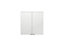 GoodHome Imandra Gloss White Double Bathroom Wall cabinet (H)60cm (W)60cm