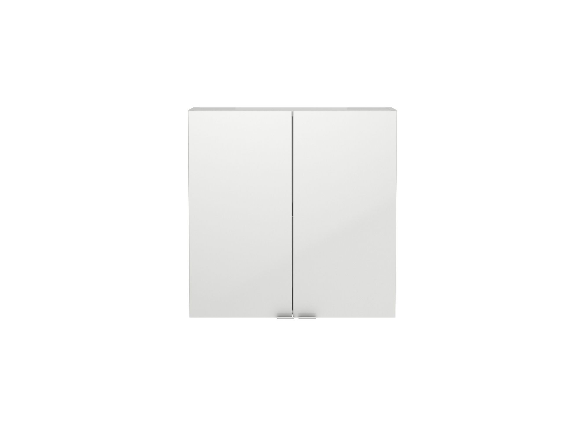 GoodHome Imandra Gloss White Double Bathroom Wall cabinet (H)60cm (W)60cm
