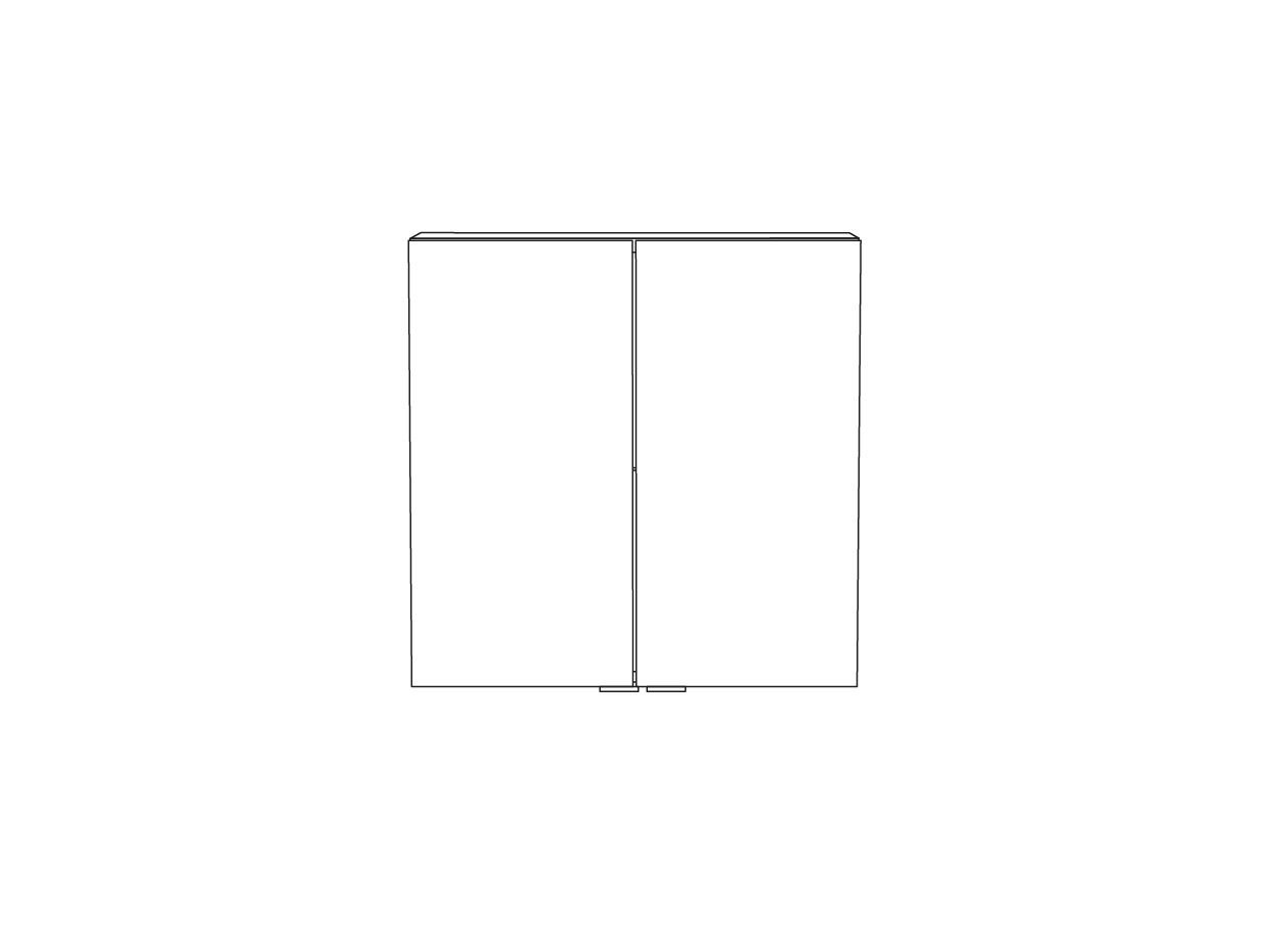 GoodHome Imandra Gloss White Double Bathroom Wall cabinet (H)60cm (W)60cm