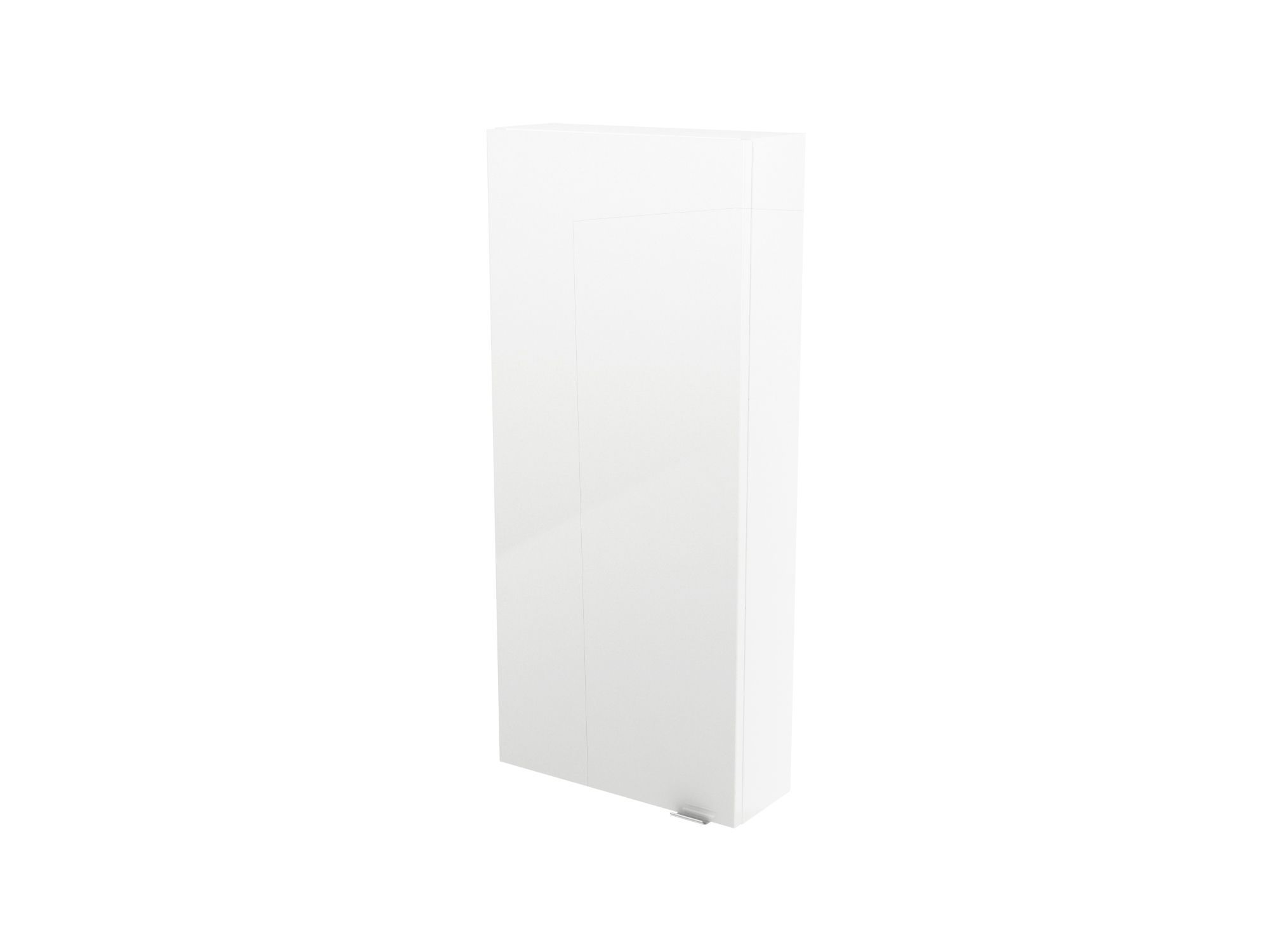 GoodHome Imandra Gloss White Single Bathroom Wall cabinet (H)90cm (W)40cm